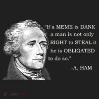 Dank Memes Alexander Hamilton A. Ham Quote Hat thumb 2