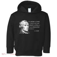 Dank Memes Alexander Hamilton A. Ham Quote Toddler Hoodie thumb 0
