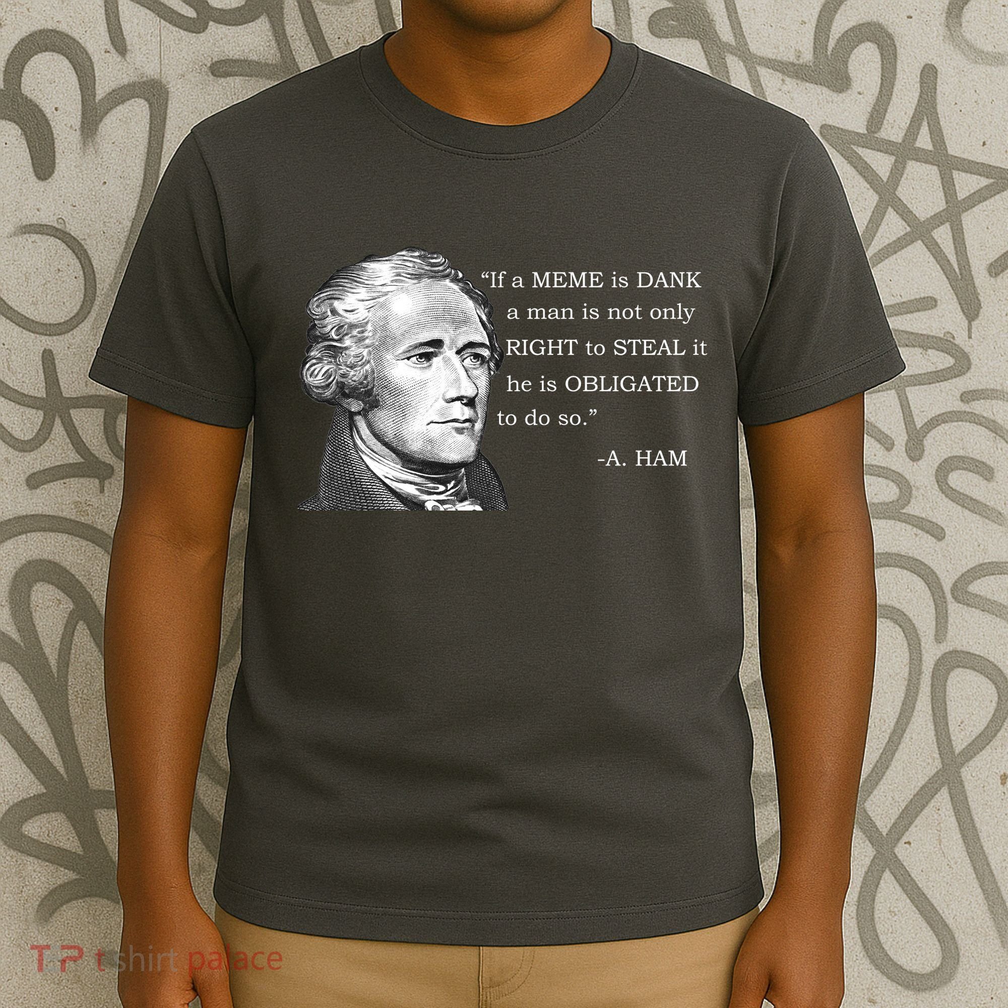 Dank Memes Alexander Hamilton A. Ham Quote T-Shirt