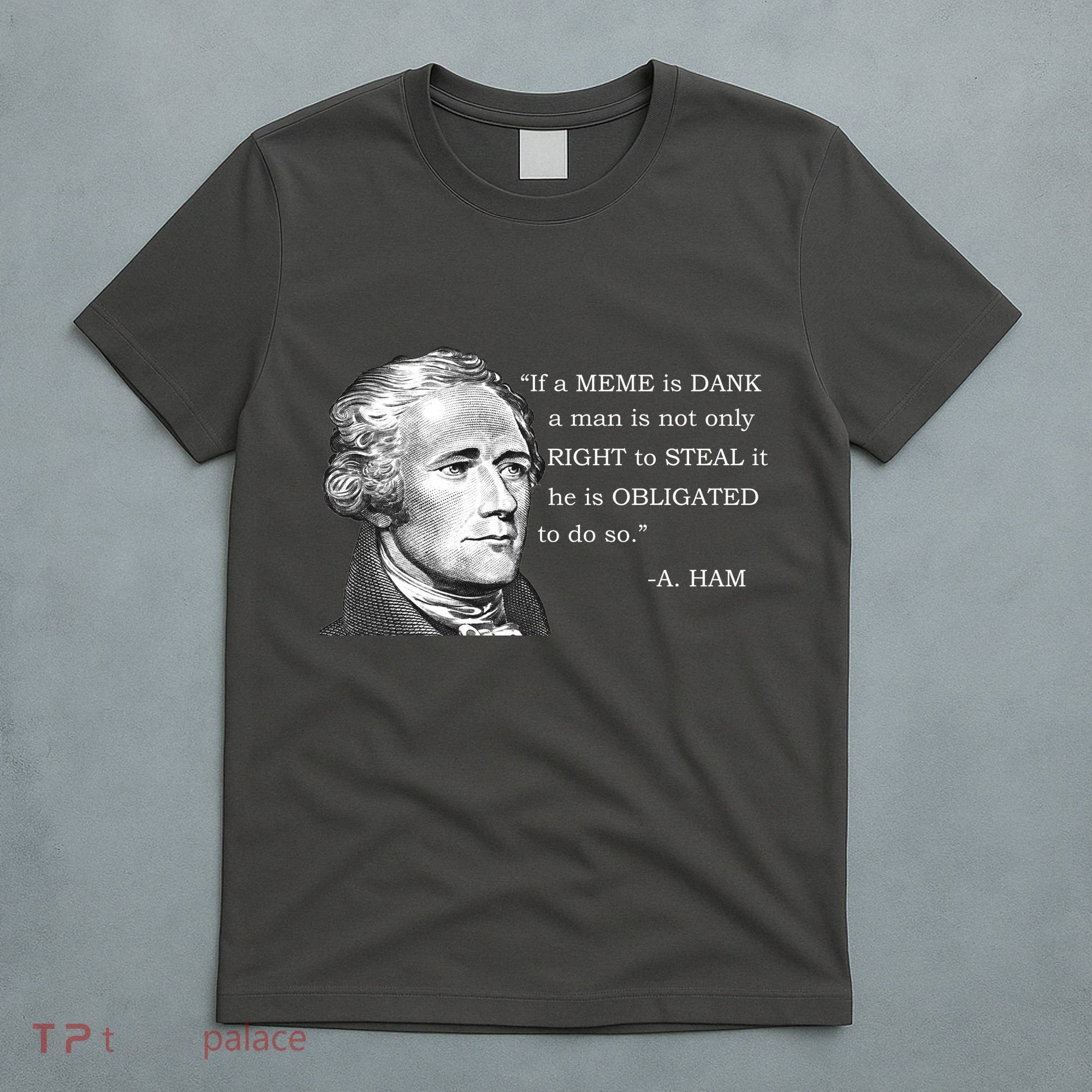 Dank Memes Alexander Hamilton A. Ham Quote T-Shirt