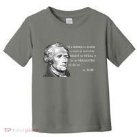 Dank Memes Alexander Hamilton A. Ham Quote Toddler T-Shirt thumb 0