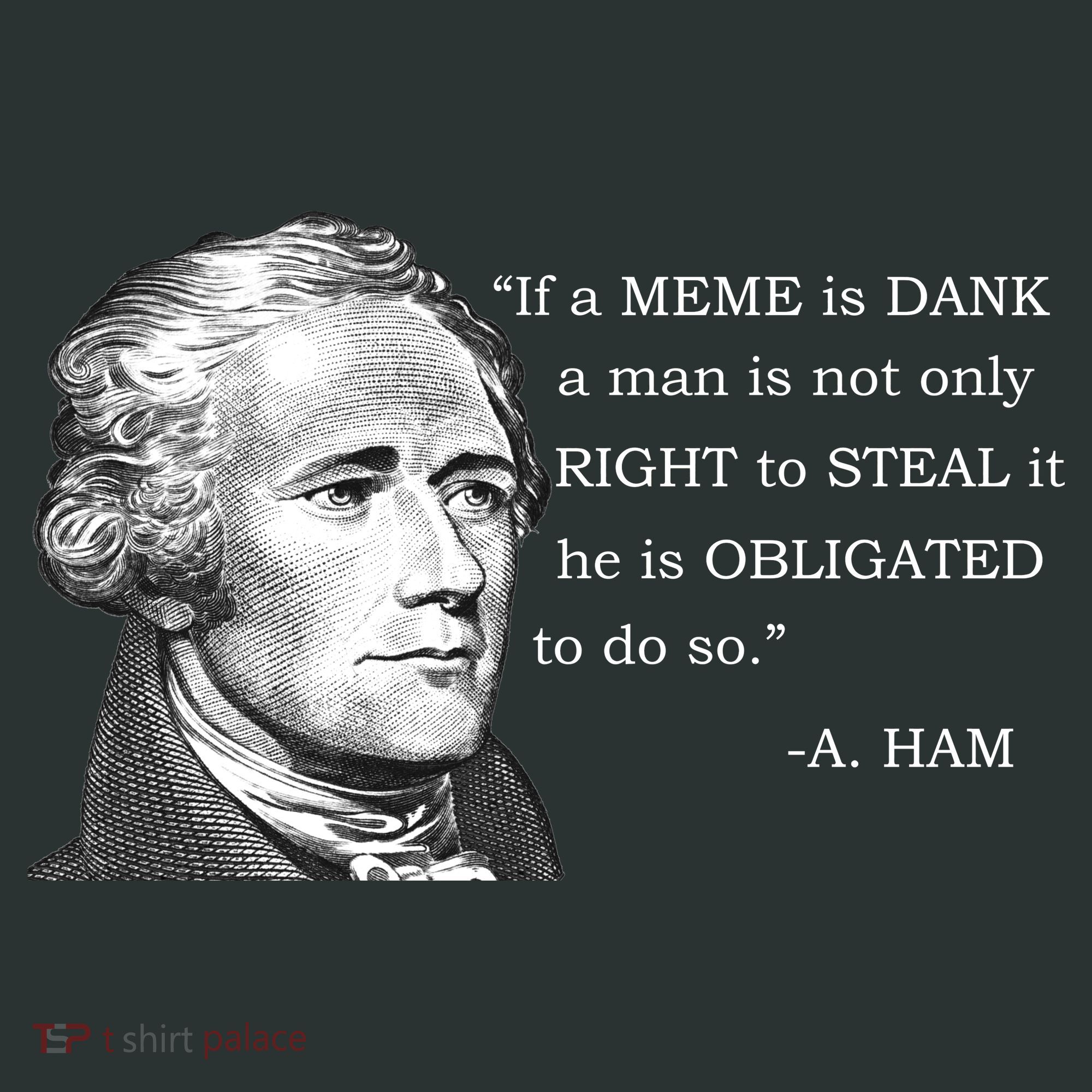Dank Memes Alexander Hamilton A. Ham Quote Toddler T-Shirt