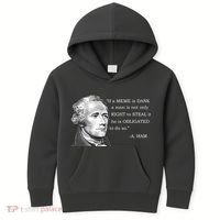 Dank Memes Alexander Hamilton A. Ham Quote Kids Hoodie thumb 0