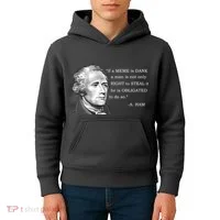 Dank Memes Alexander Hamilton A. Ham Quote Kids Hoodie thumb 4
