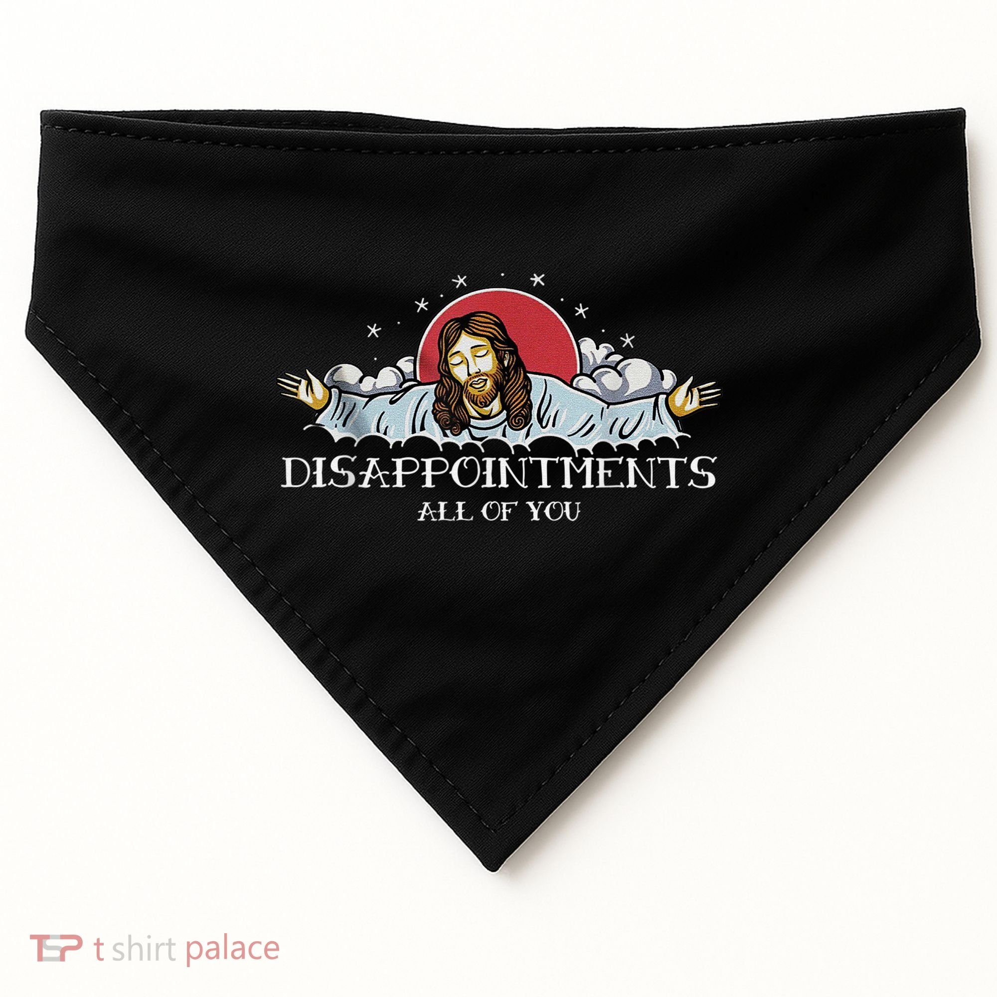 Disappointments All Of You Jesus God USA-Made Doggie Bandana