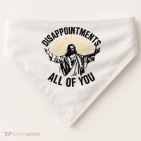 Disappointments All Of You Funny Jesus Meme USA-Made Doggie Bandana thumb 0