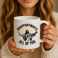 Disappointments All Of You Funny Jesus Meme Coffee Mug thumb 3