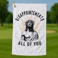 Disappointements All Of You Jesus Meme Religious Christian Golf Towel thumb 1