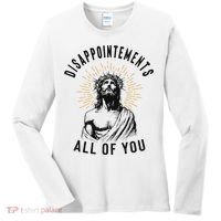 Disappointements All Of You Jesus Meme Religious Christian Women's Long Sleeve Shirt thumb 0