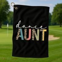 Dance Aunt Of A Dancer Aunt Dancing happy Mother's Day Golf Towel thumb 1