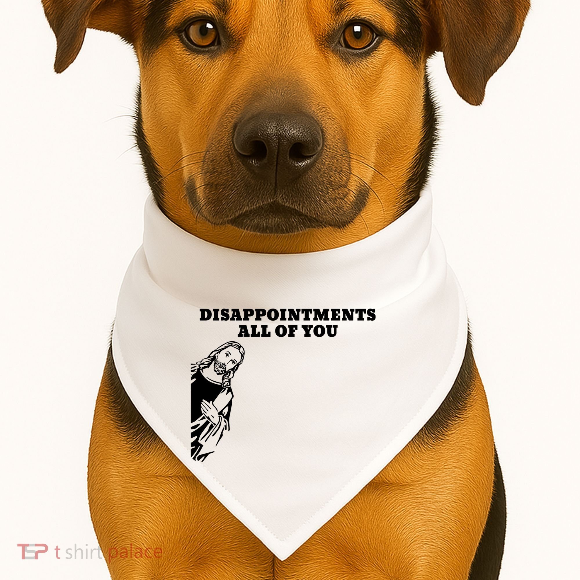 Disappointments All Of You Jesus Christ USA-Made Doggie Bandana