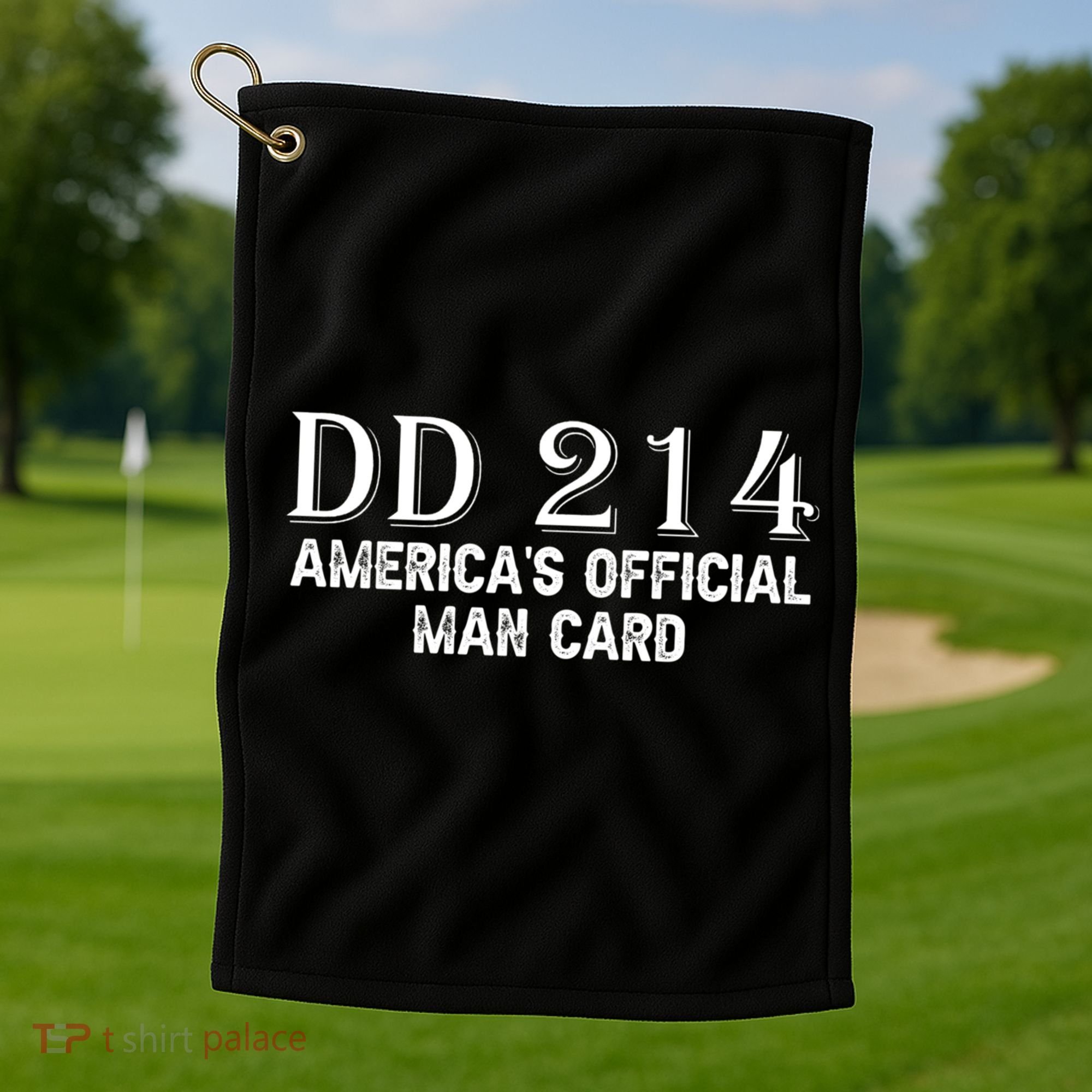 Dd214 Americas Officially Man Card Golf Towel