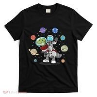 Dinosaur Astronaut & Planets Space & Dino Space T-Shirt thumb 0