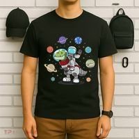 Dinosaur Astronaut & Planets Space & Dino Space T-Shirt thumb 6