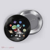 Dinosaur Astronaut & Planets Space & Dino Space Button thumb 0