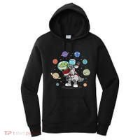 Dinosaur Astronaut & Planets Space & Dino Space Women's Hoodie thumb 0