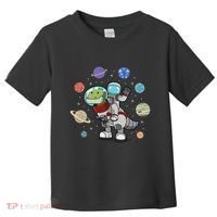 Dinosaur Astronaut & Planets Space & Dino Space Toddler T-Shirt thumb 0
