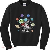 Dinosaur Astronaut & Planets Space & Dino Space Kids Sweatshirt thumb 0