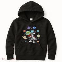 Dinosaur Astronaut & Planets Space & Dino Space Kids Hoodie thumb 0