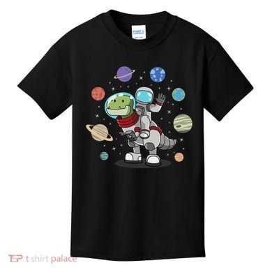 Dinosaur Astronaut & Planets Space & Dino Space Kids T-Shirt