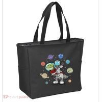 Dinosaur Astronaut & Planets Space & Dino Space Tote Bag thumb 2