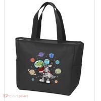 Dinosaur Astronaut & Planets Space & Dino Space Tote Bag thumb 3