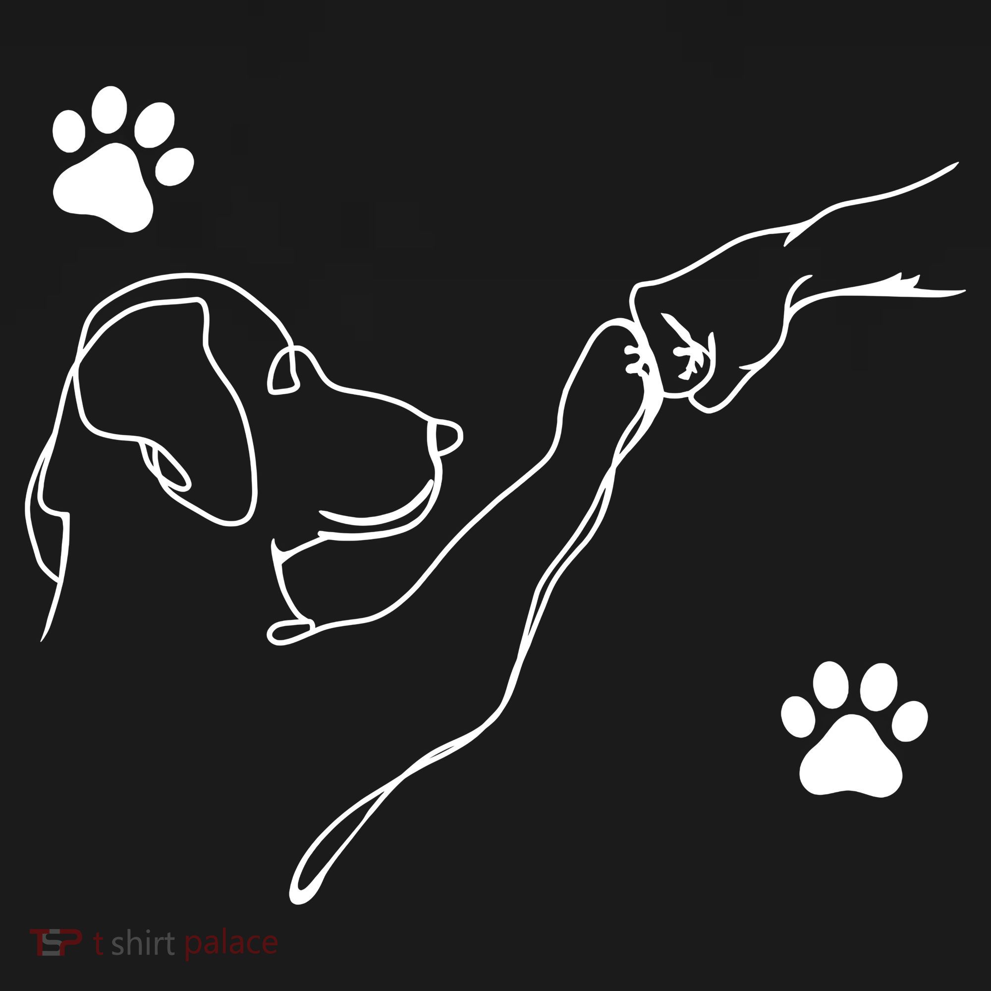 Dog And People Punch Hand Dog Friendship Fist Bump Dogs Paw Women's Tank Top