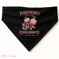 Dark Academia Persephone's Pomegranates USA-Made Doggie Bandana thumb 0