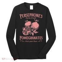 Dark Academia Persephone's Pomegranates Long Sleeve Shirt thumb 0