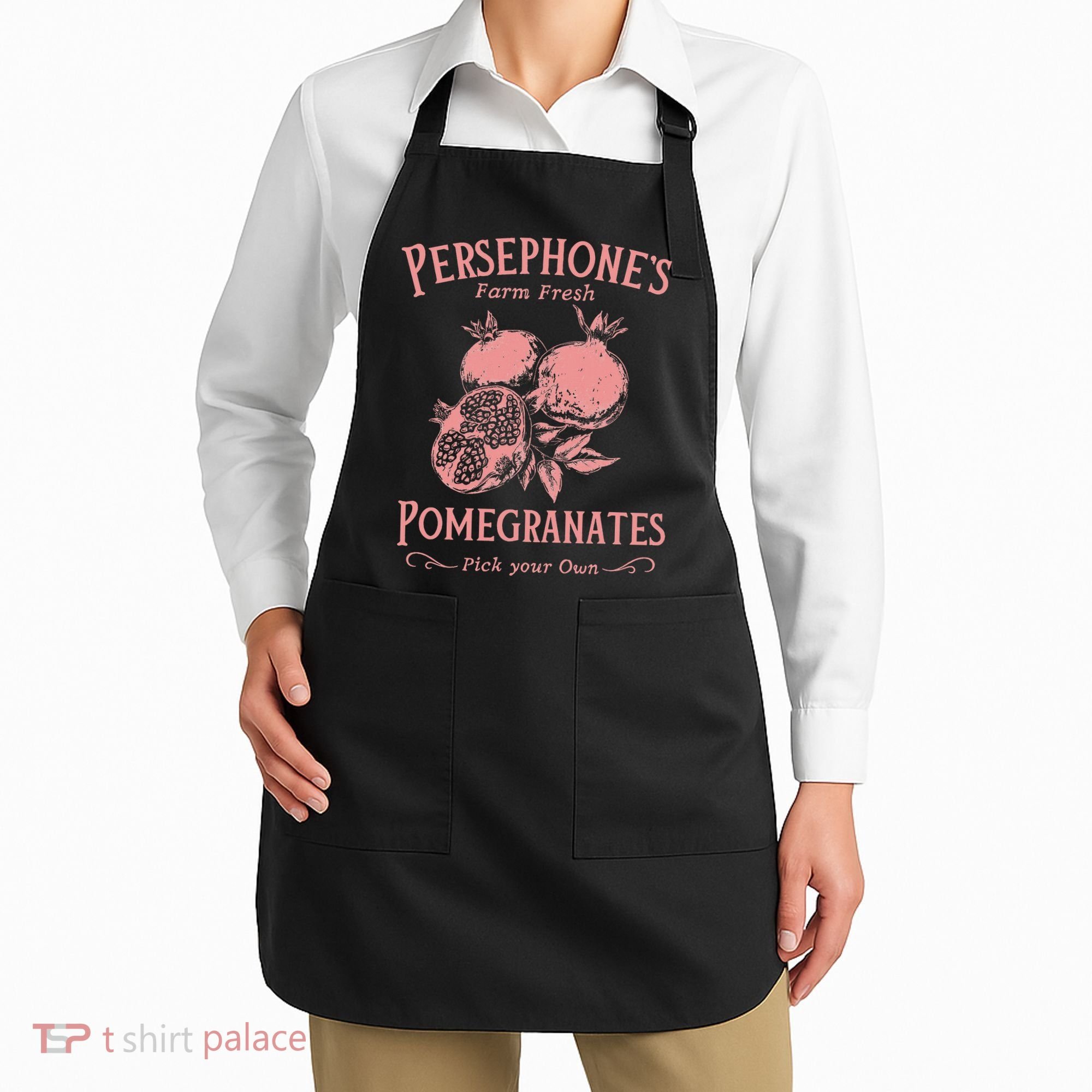 Dark Academia Persephone's Pomegranates Apron