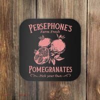 Dark Academia Persephone's Pomegranates Coaster thumb 0