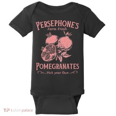 Dark Academia Persephone's Pomegranates Baby Bodysuit
