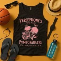 Dark Academia Persephone's Pomegranates Tank Top thumb 4