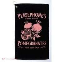 Dark Academia Persephone's Pomegranates Golf Towel thumb 0