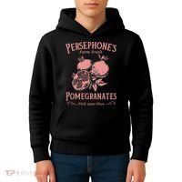 Dark Academia Persephone's Pomegranates Kids Hoodie thumb 4
