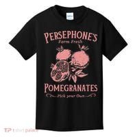 Dark Academia Persephone's Pomegranates Kids T-Shirt thumb 0