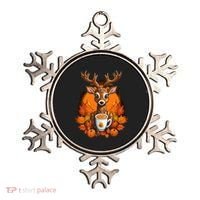 Deer Antlers Pumpkin Spice Latte Fall Thanksgiving Halloween Ornament thumb 0