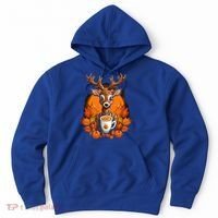 Deer Antlers Pumpkin Spice Latte Fall Thanksgiving Halloween Hoodie thumb 0
