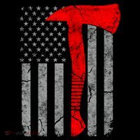 Distressed American Patriot Red Line Axe Firefighter Flag Gift Coffee Mug thumb 5
