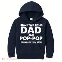 Dad And Pop Pop Kids Hoodie thumb 0