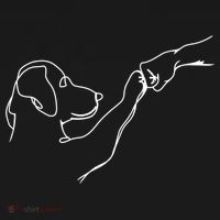 Dog And People Punch Hand Dog Friendship Bump DogS Paw Cool Gift Women's Hoodie thumb 2