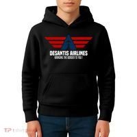 DeSantis Airlines Political DeSantis Kids Hoodie thumb 4
