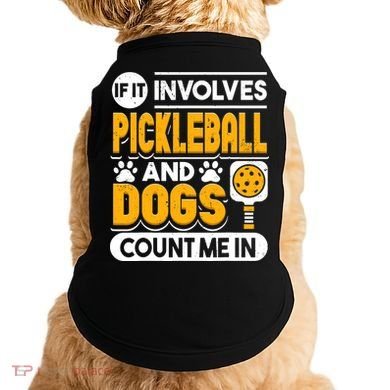 Dogs And Pickleball Lover Doggie Tank