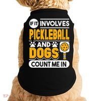 Dogs And Pickleball Lover Doggie Tank thumb 0