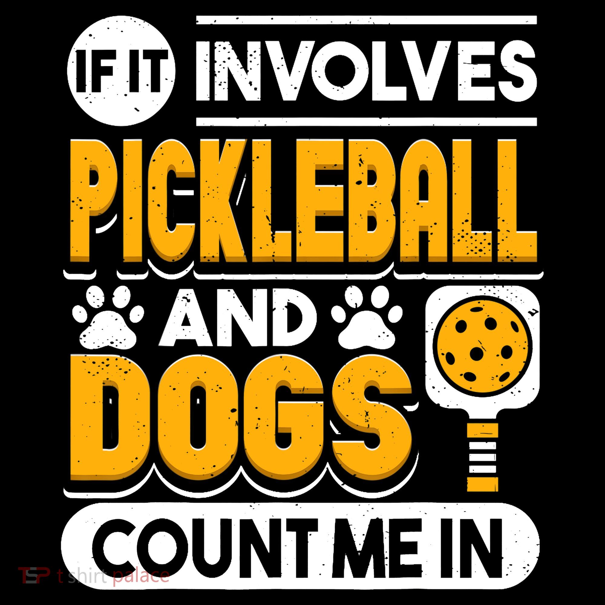 Dogs And Pickleball Lover Apron