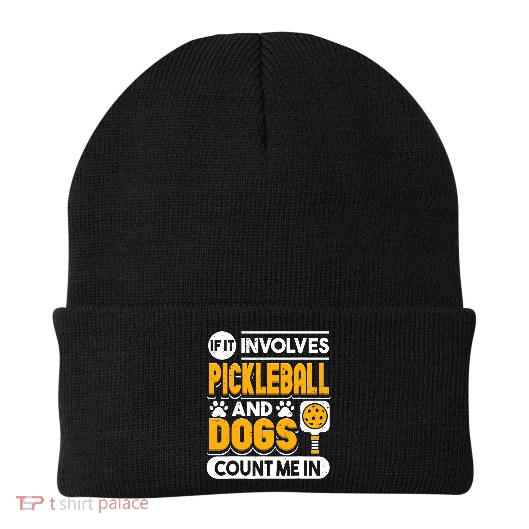 Dogs And Pickleball Lover Beanie