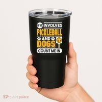 Dogs And Pickleball Lover Tumbler thumb 2