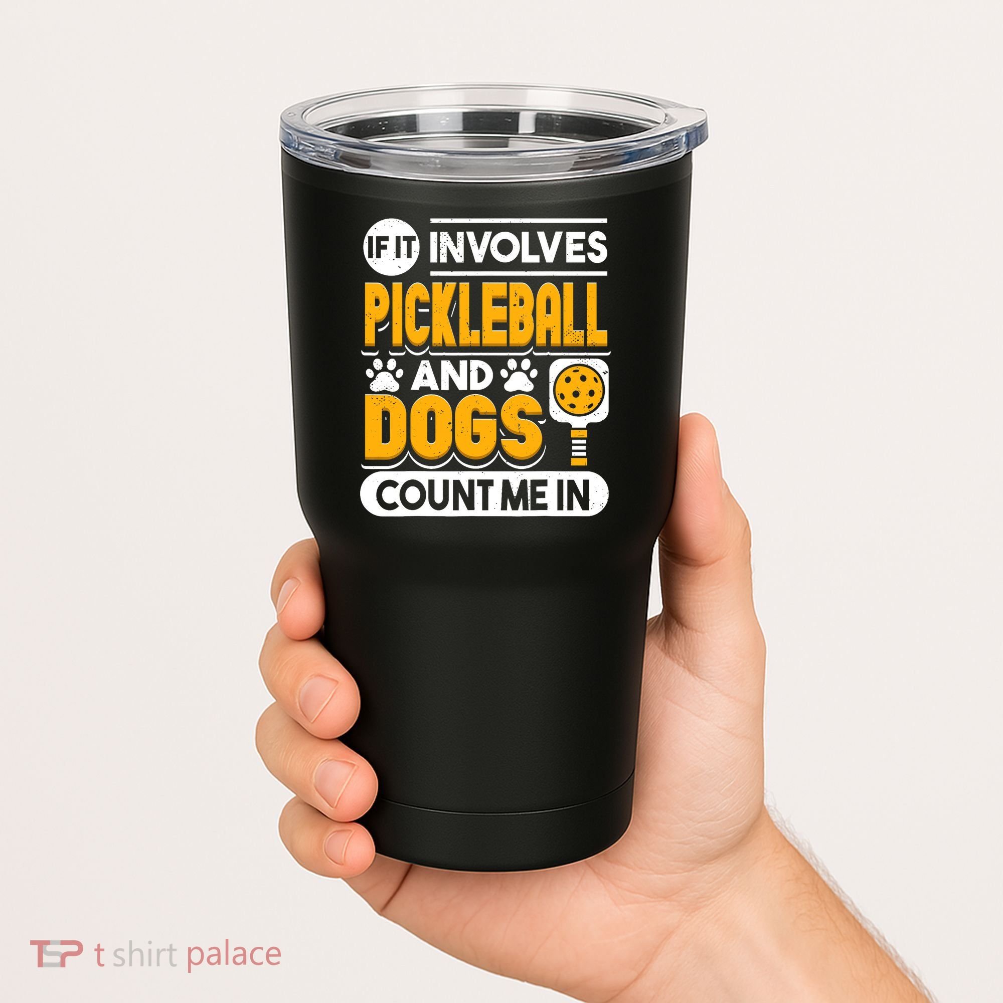 Dogs And Pickleball Lover Tumbler