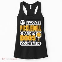 Dogs And Pickleball Lover Women's Tank Top thumb 0