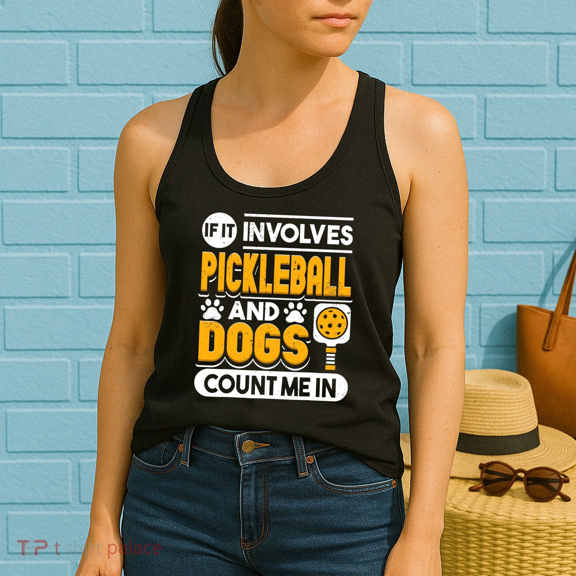 Dogs And Pickleball Lover Women's Tank Top